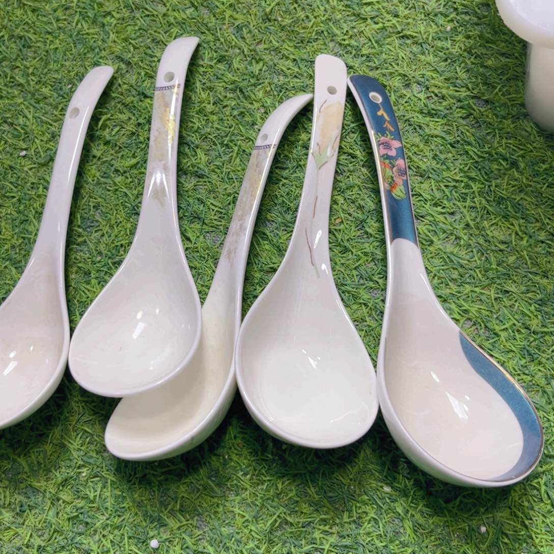 瓷片五个大勺瑕疵