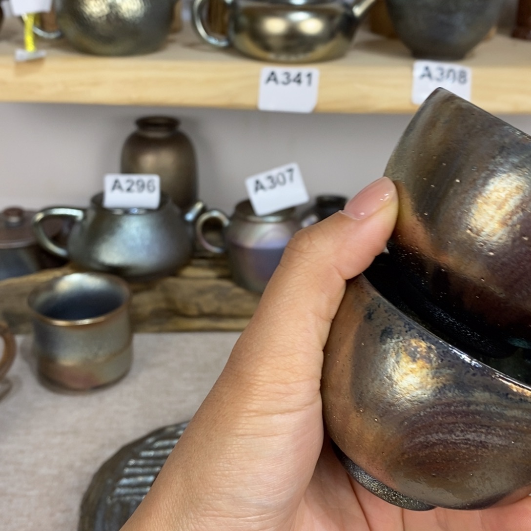 微*建水紫陶柴烧主人杯