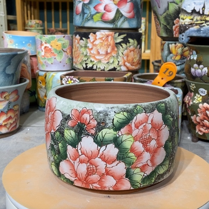 红陶景德镇艺术手绘作品