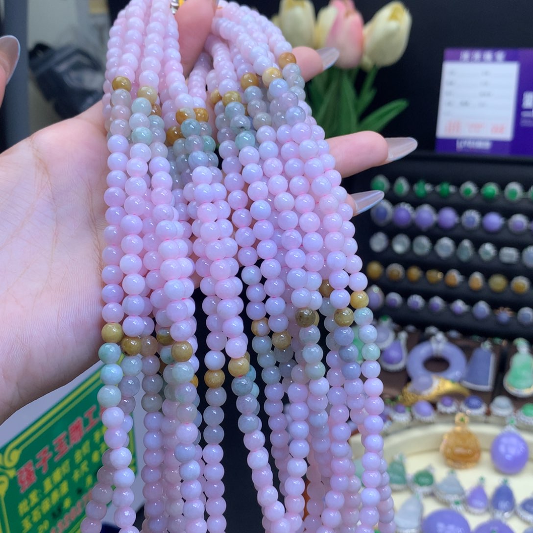 翡翠未镶嵌颈饰天然