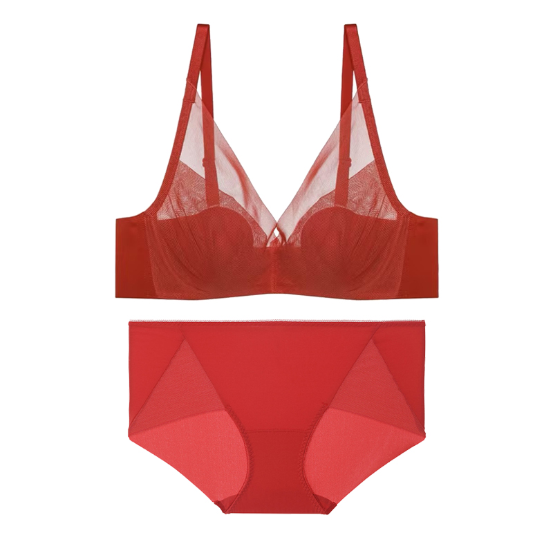 爱慕爆品星影欧若风女士透气微聚拢薄款花瓣杯内衣收副乳DY202336