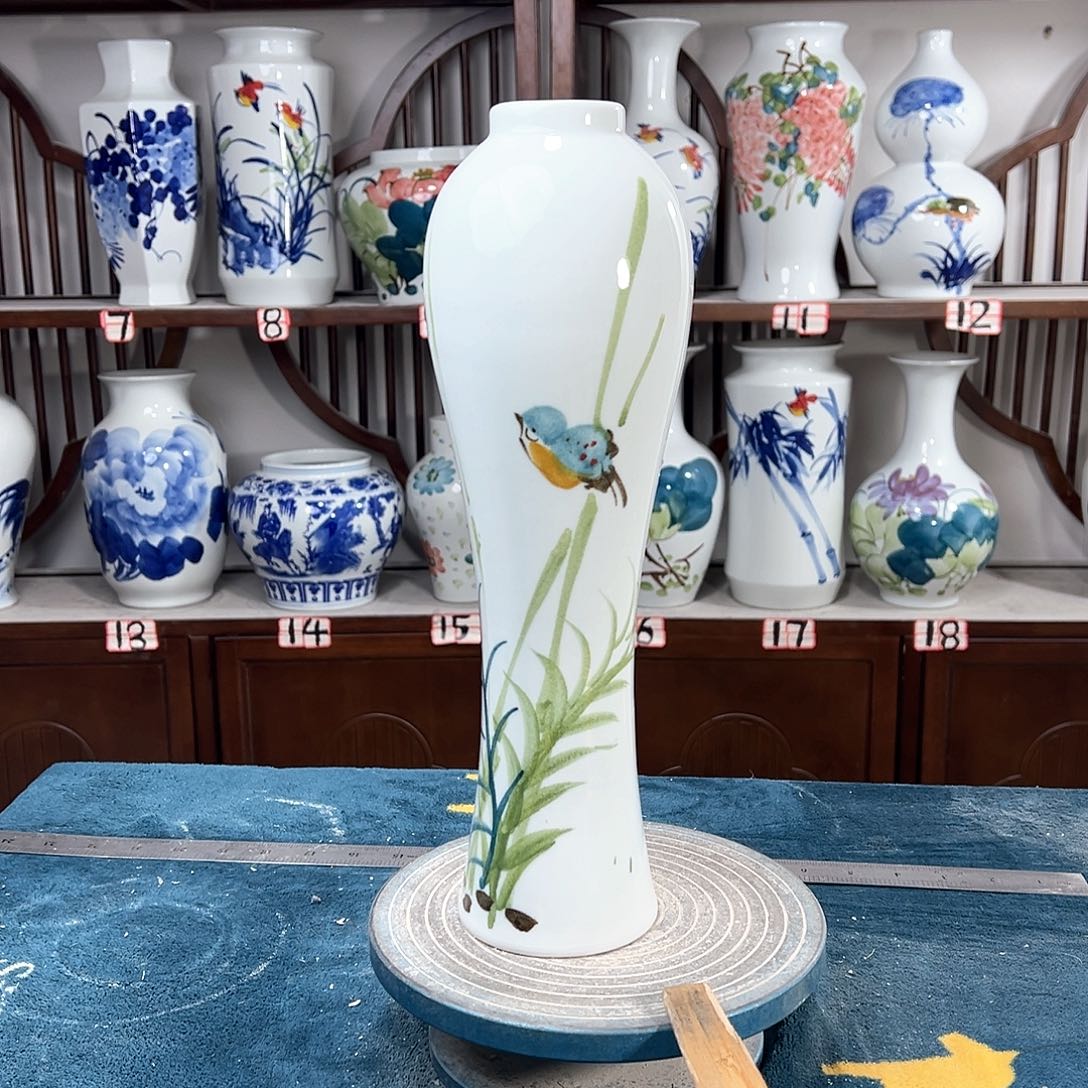 摆件景德镇陶瓷美竹