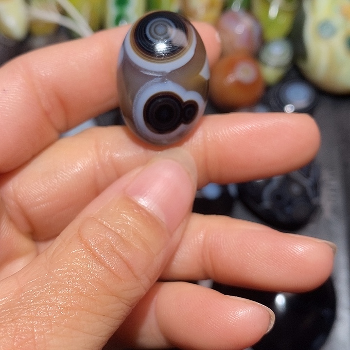 无***敌玛瑙/玉髓合金颈饰