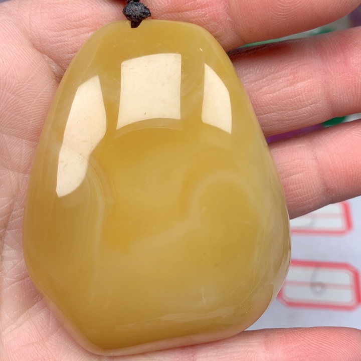 黑曜岩颈饰未镶嵌珍****！