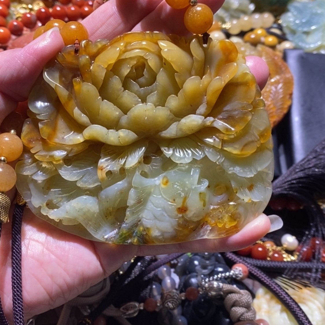 【闪购商品】岫玉毛衣链未镶嵌