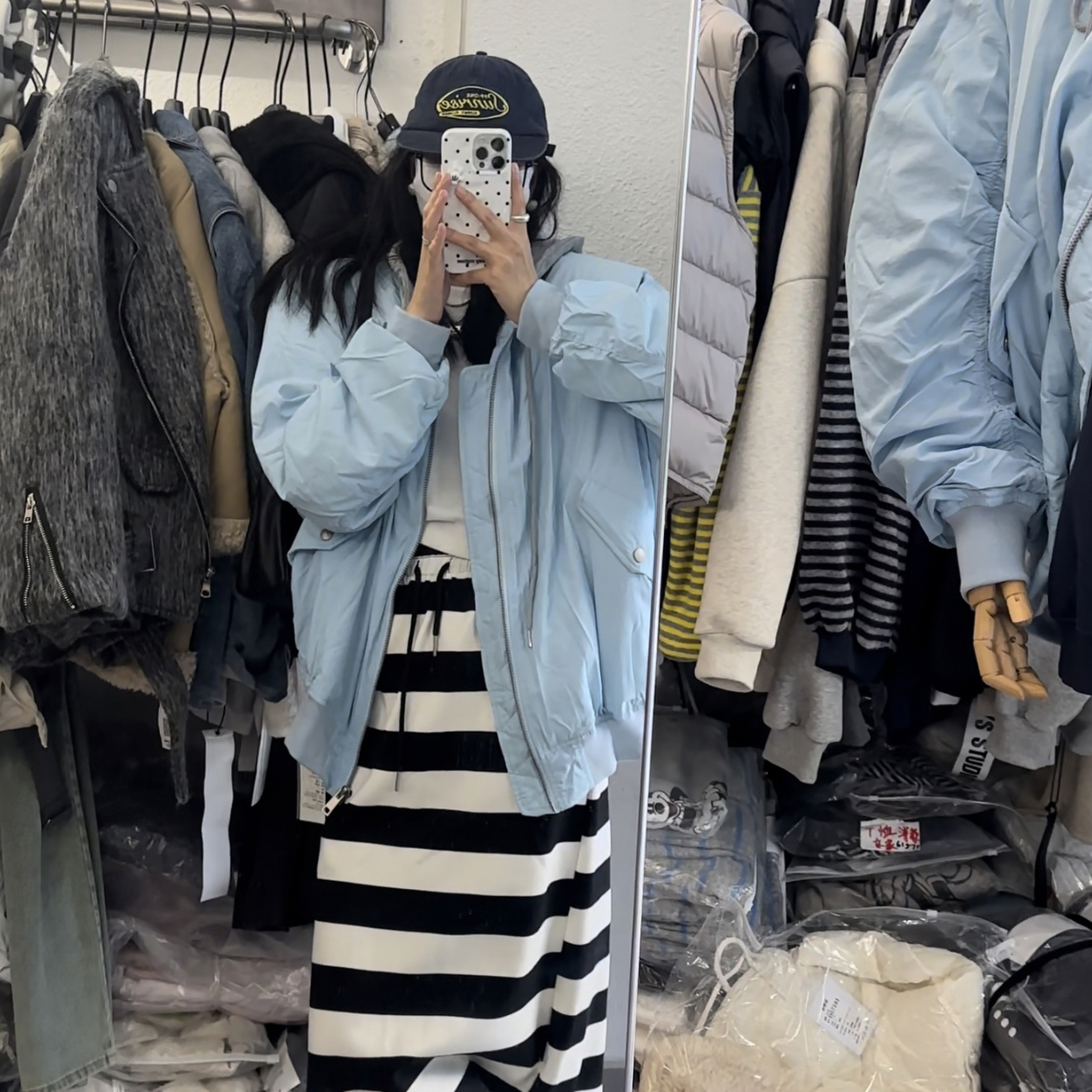 ▪️现货·假两件连帽加厚保暖冬季棉服外套