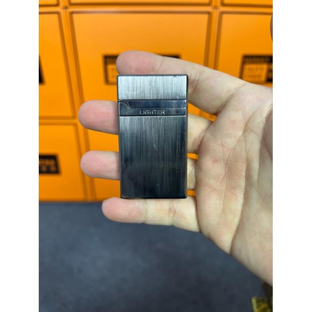 朗声黑耀石银煤油打火机（需自行配油）