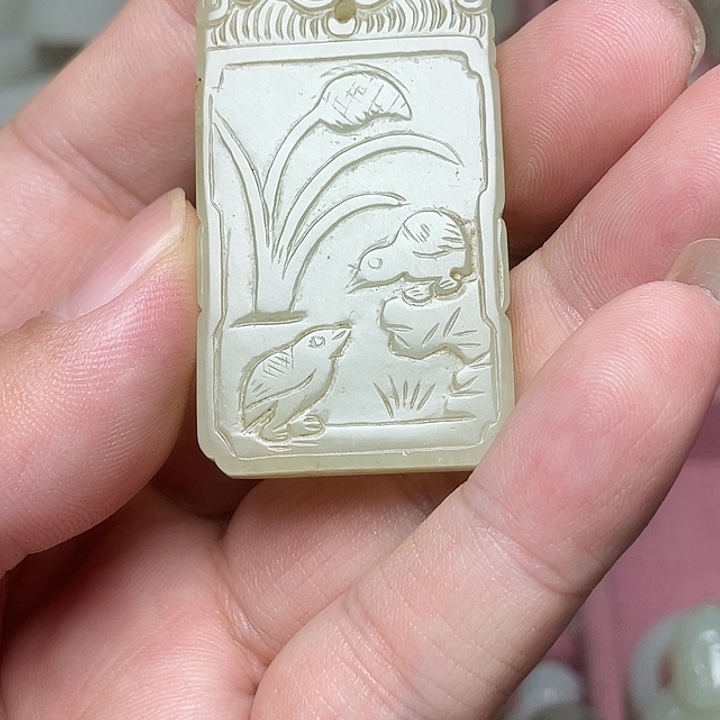 用***3和田玉未镶嵌挂件