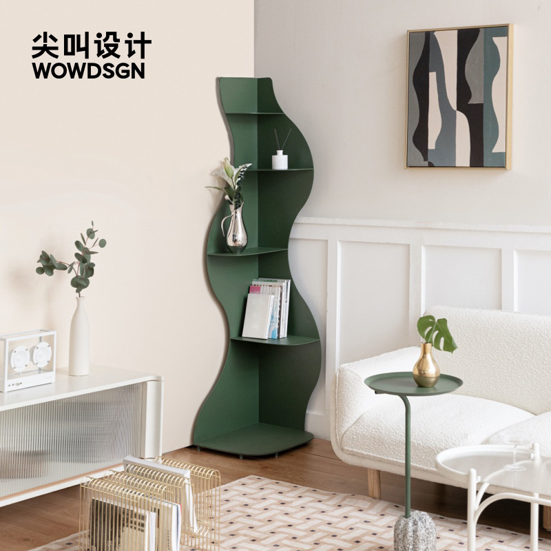 尖叫设计海草角柜北欧轻奢客厅角落转角收纳柜墙角柜置物架卧室