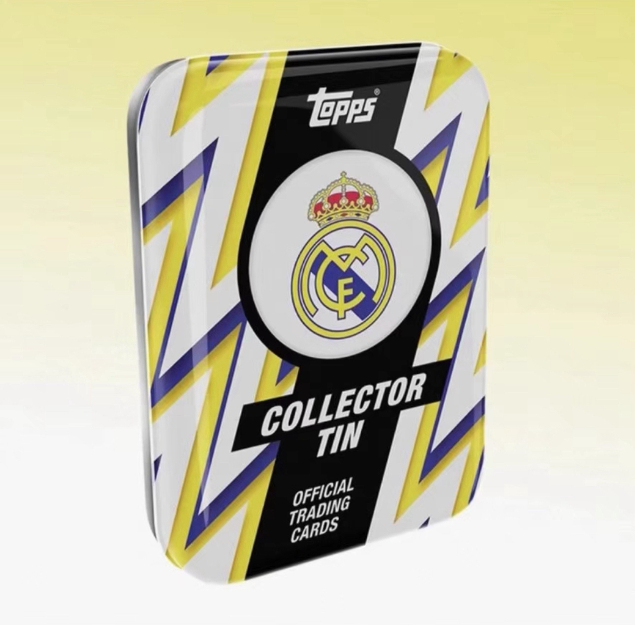 topps皇马铁罐 单盒保2张带编 签字幸运插入 盲盒场景 球星卡盲盒