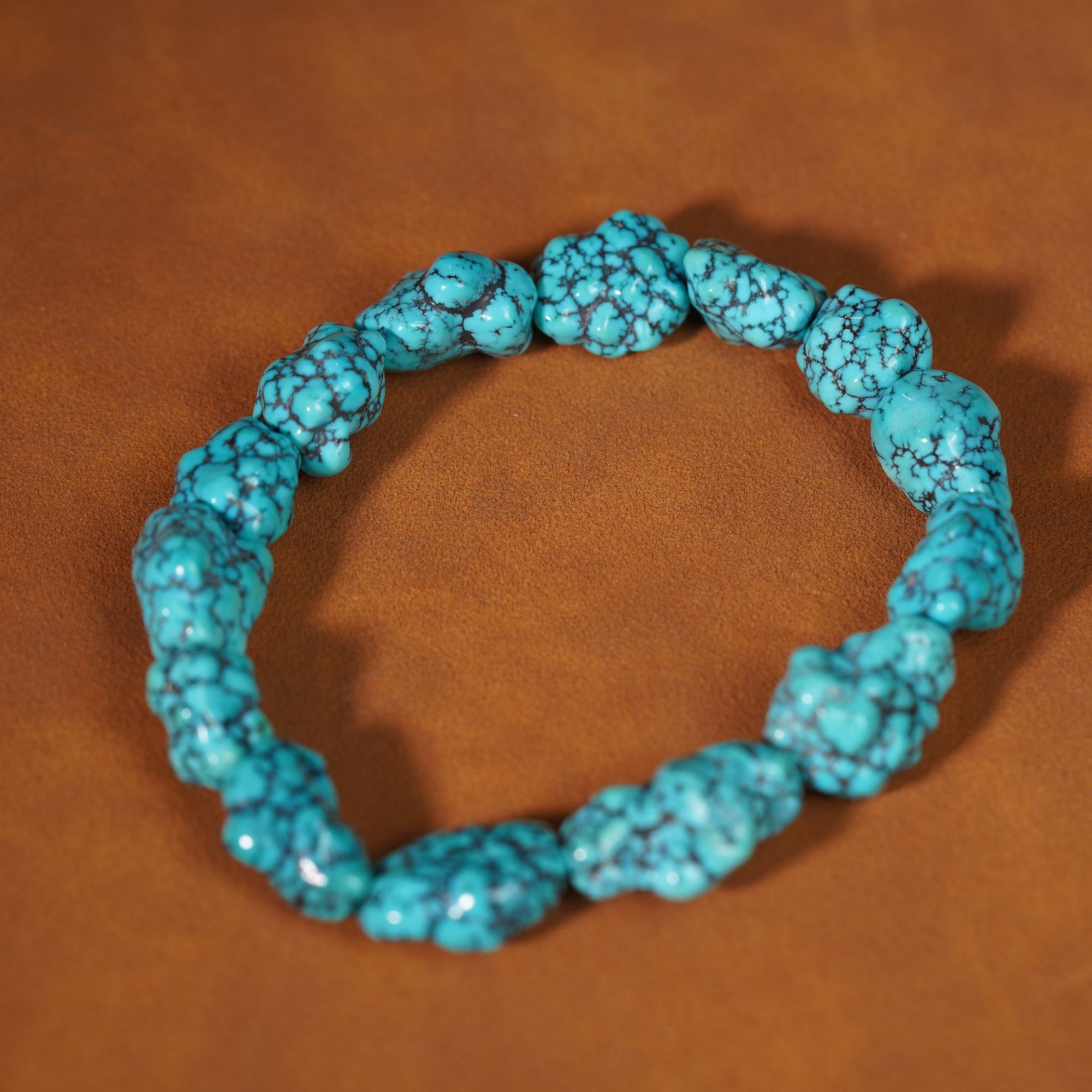 【竞拍专用】绿松随型手串 11240828-06