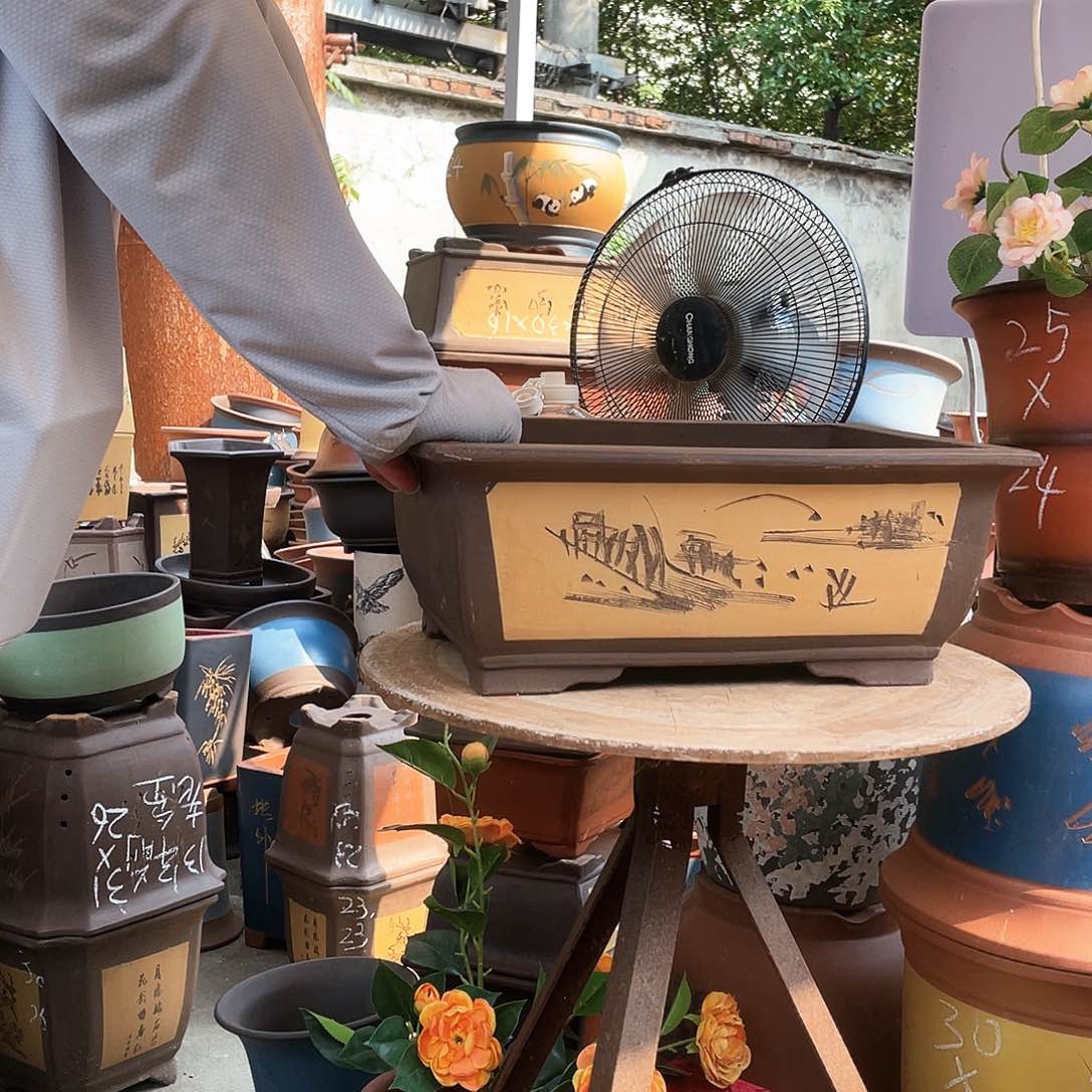 40黄马槽花盆紫砂花盆