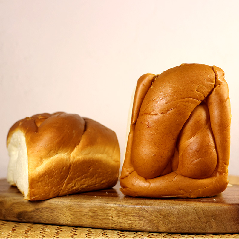 【当天日期】柏寿园编花老式面包营养早餐休闲面包好吃松软80g