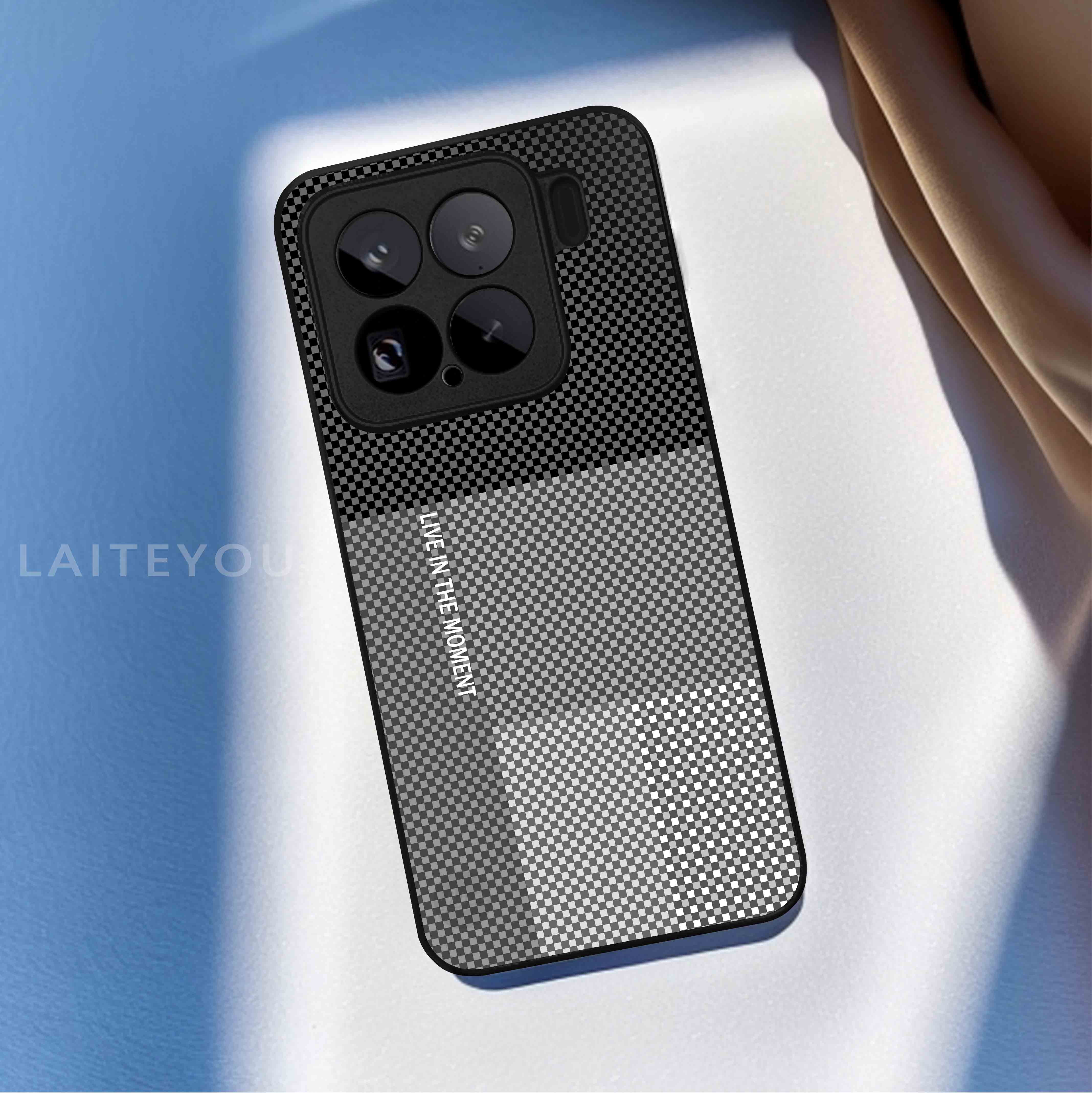 像素风拼色适用苹果/小米/华为手机壳AG磨砂抗指纹全包防摔壳