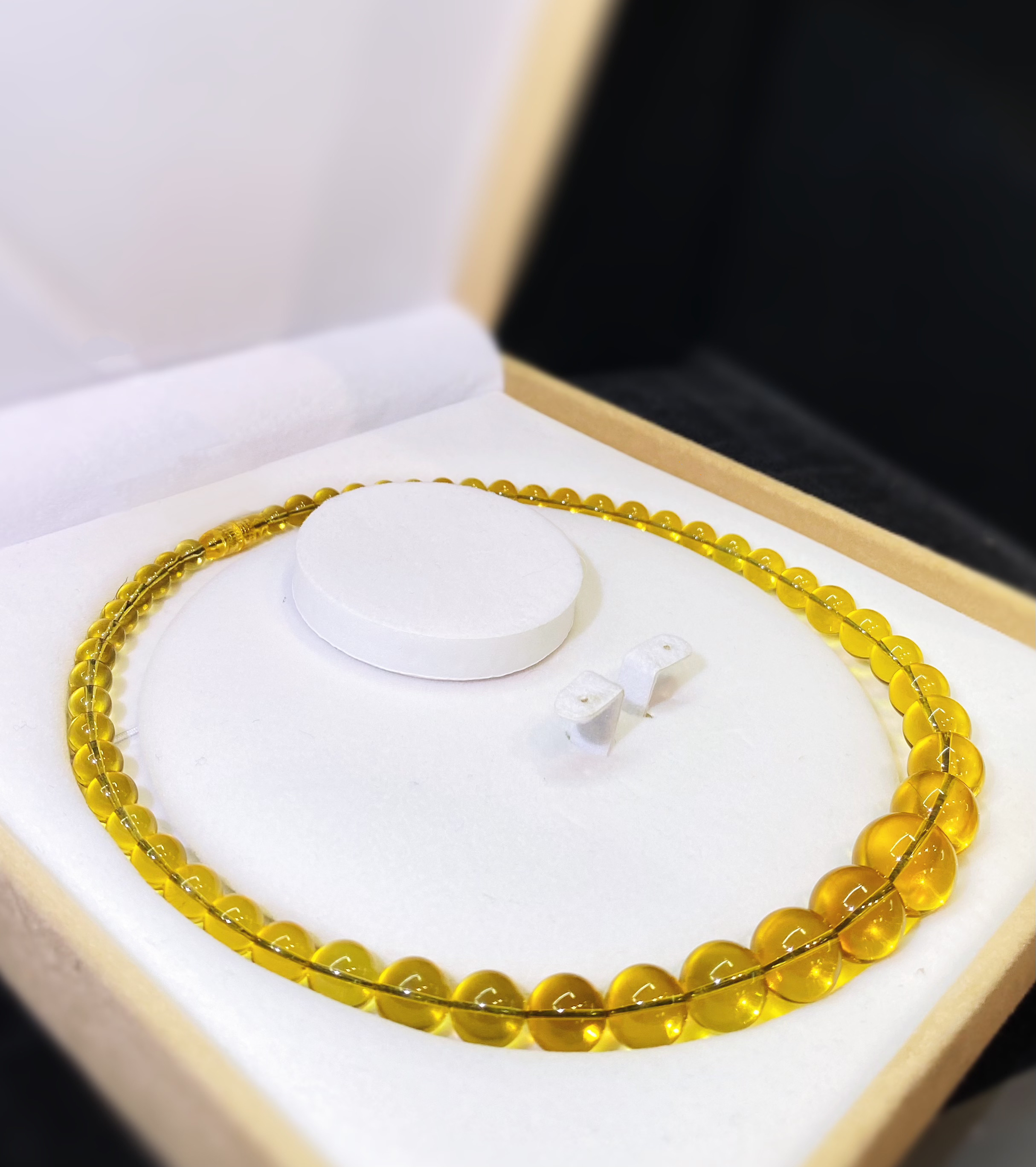 天然蓝珀塔链女款时尚百搭珠宝链