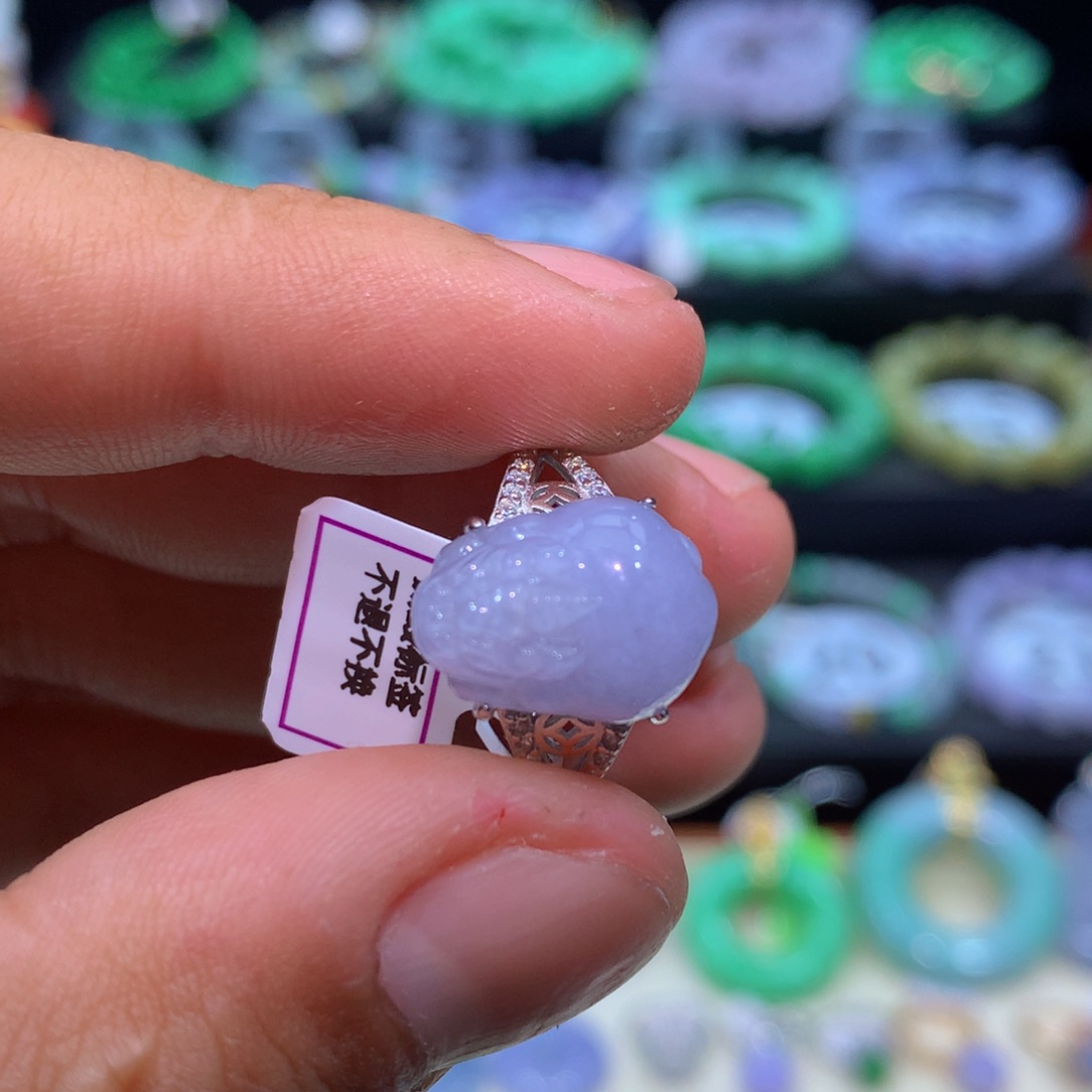 翡翠银S925镶嵌颈饰