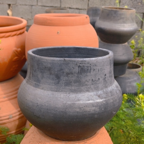 口20高21黑陶微瑕