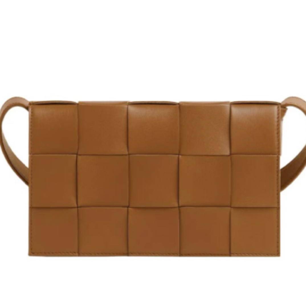 95新 BOTTEGA VENETA/葆蝶家 编织包 15格 卡其色/JW3532