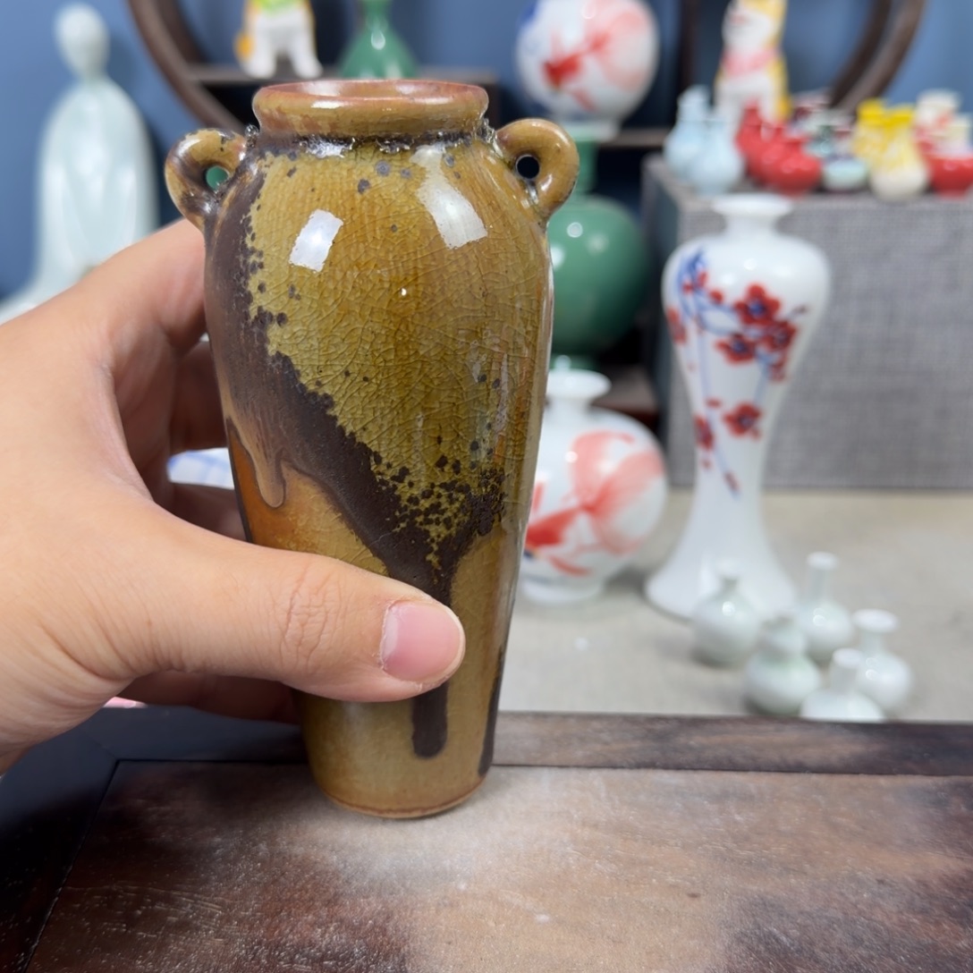 陶瓷手工小花器摆件