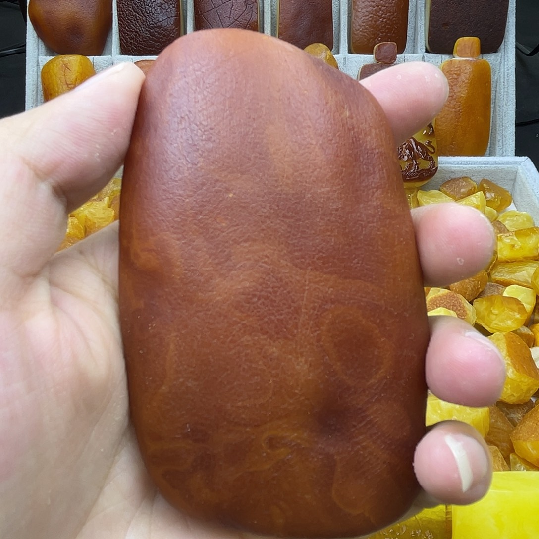 定制蜜蜡未镶嵌全皮