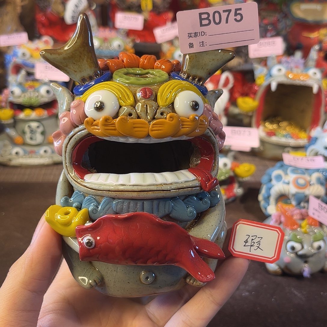 泥塑纯手工茶宠摆件