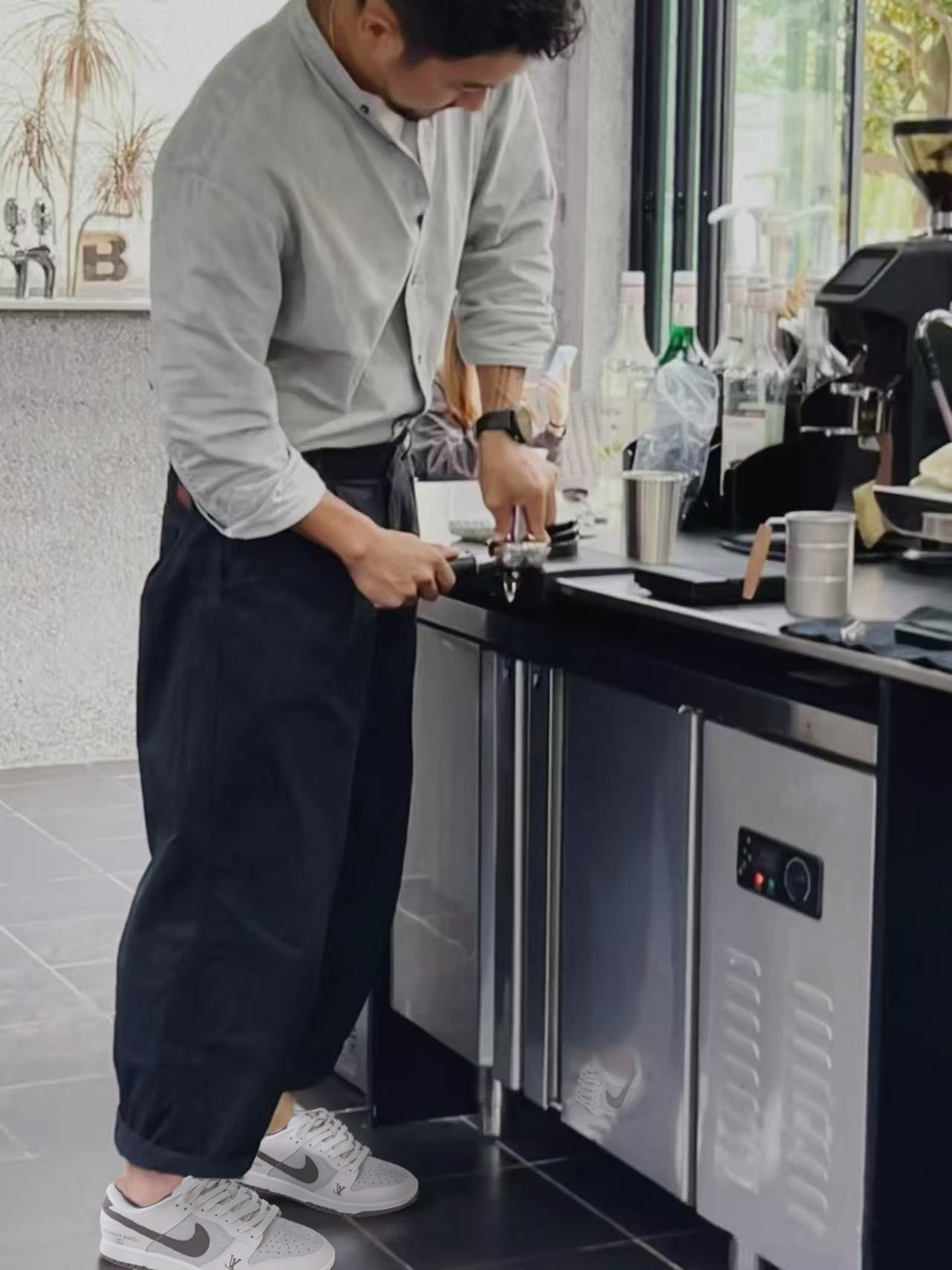 NIKE/耐克LOUIS VUITTON&NIKE 摩卡配色定制球鞋【准新】【定制球鞋】