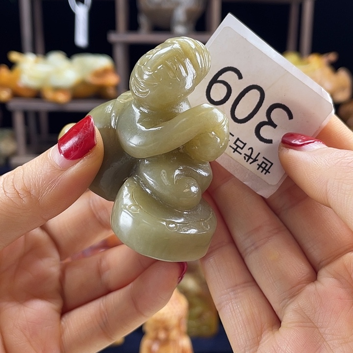 和田玉未镶嵌挂件