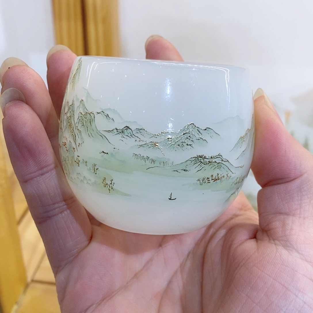 千里江山琉璃主人杯