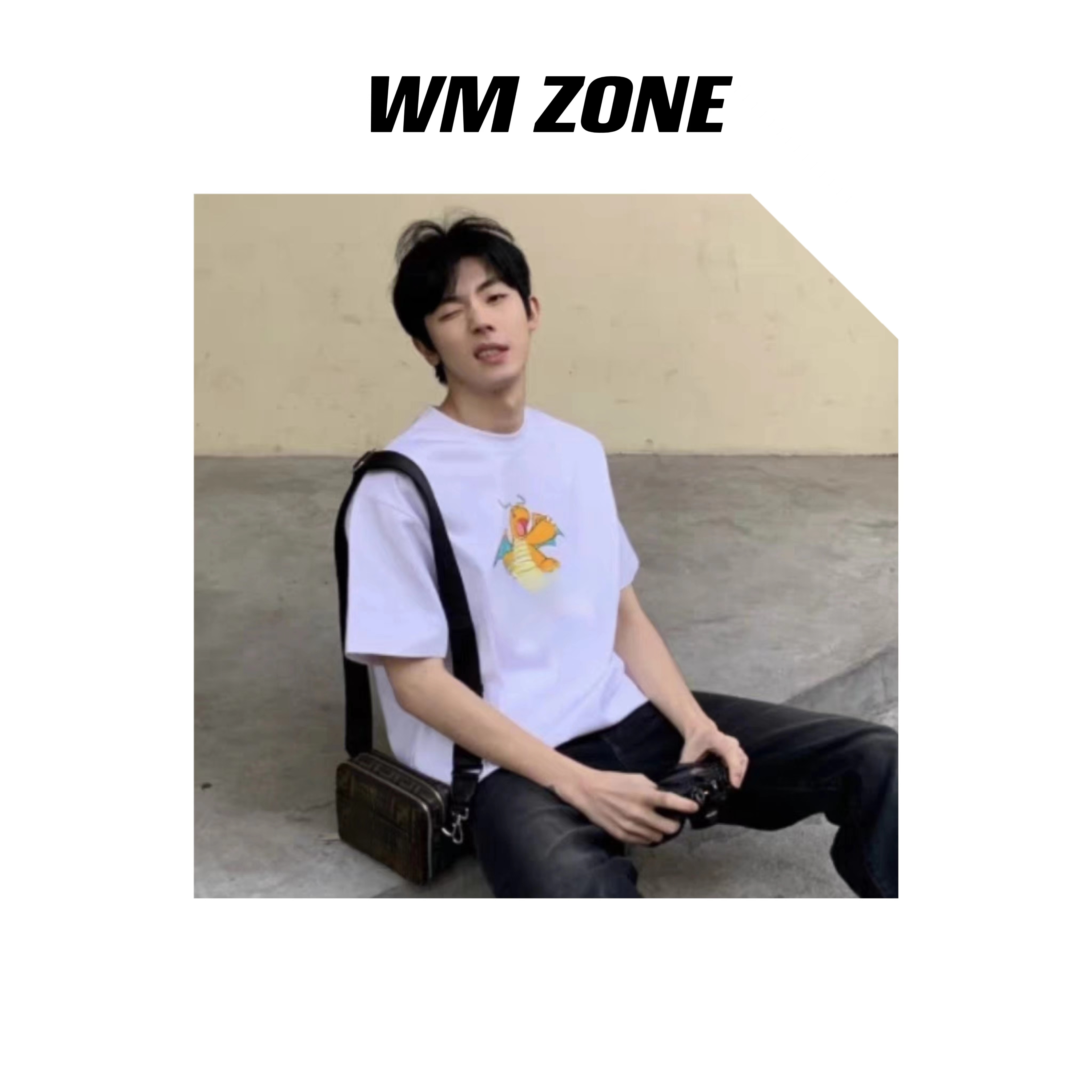 虎儿4-2078 小飞龙印花圆领短袖