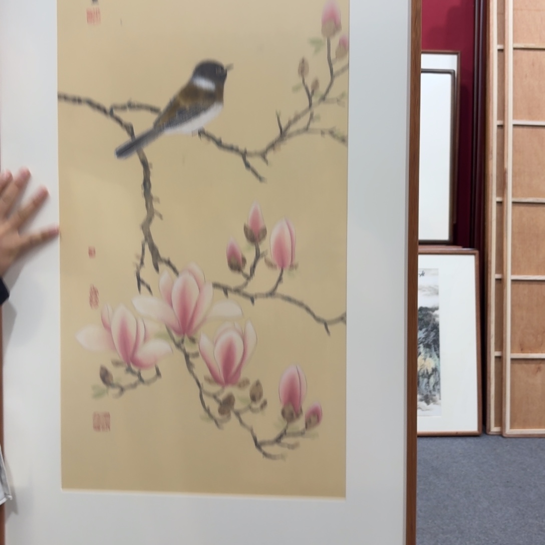 国画带框绘画120/60尺寸