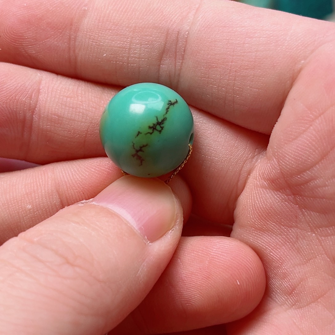 绿松石16圆珠未镶嵌