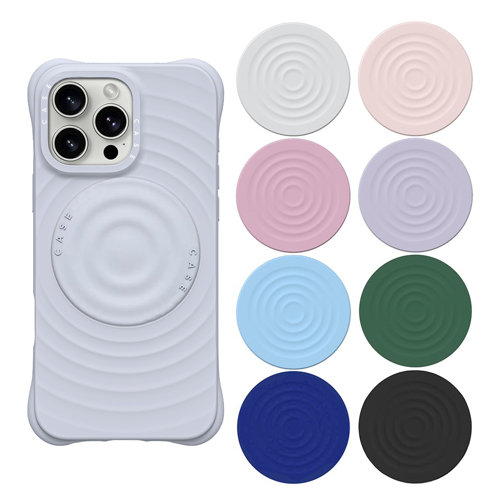 波漾折叠磁吸手机支架magsafe强力吸附磁力圈简约折叠彩色支架