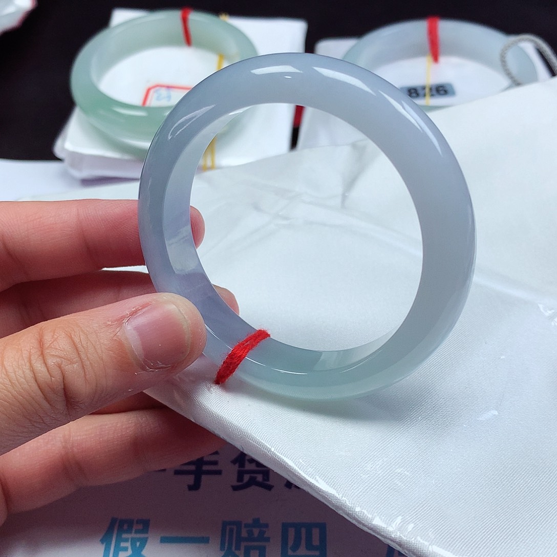 翡翠未镶嵌手镯53正圈