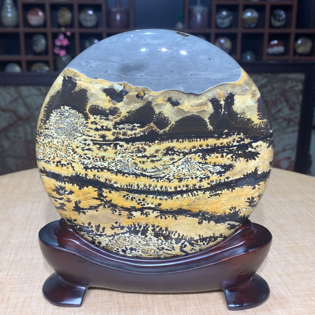 紫砂广西国画石，观赏收藏