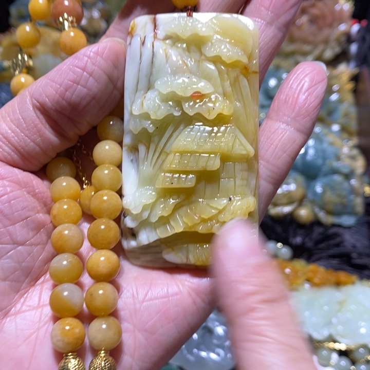 岫玉岫玉吊坠未镶嵌