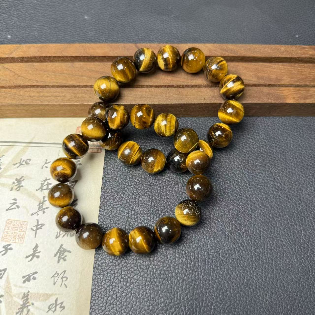 天然精美虎眼石手串-k464-多样性发一