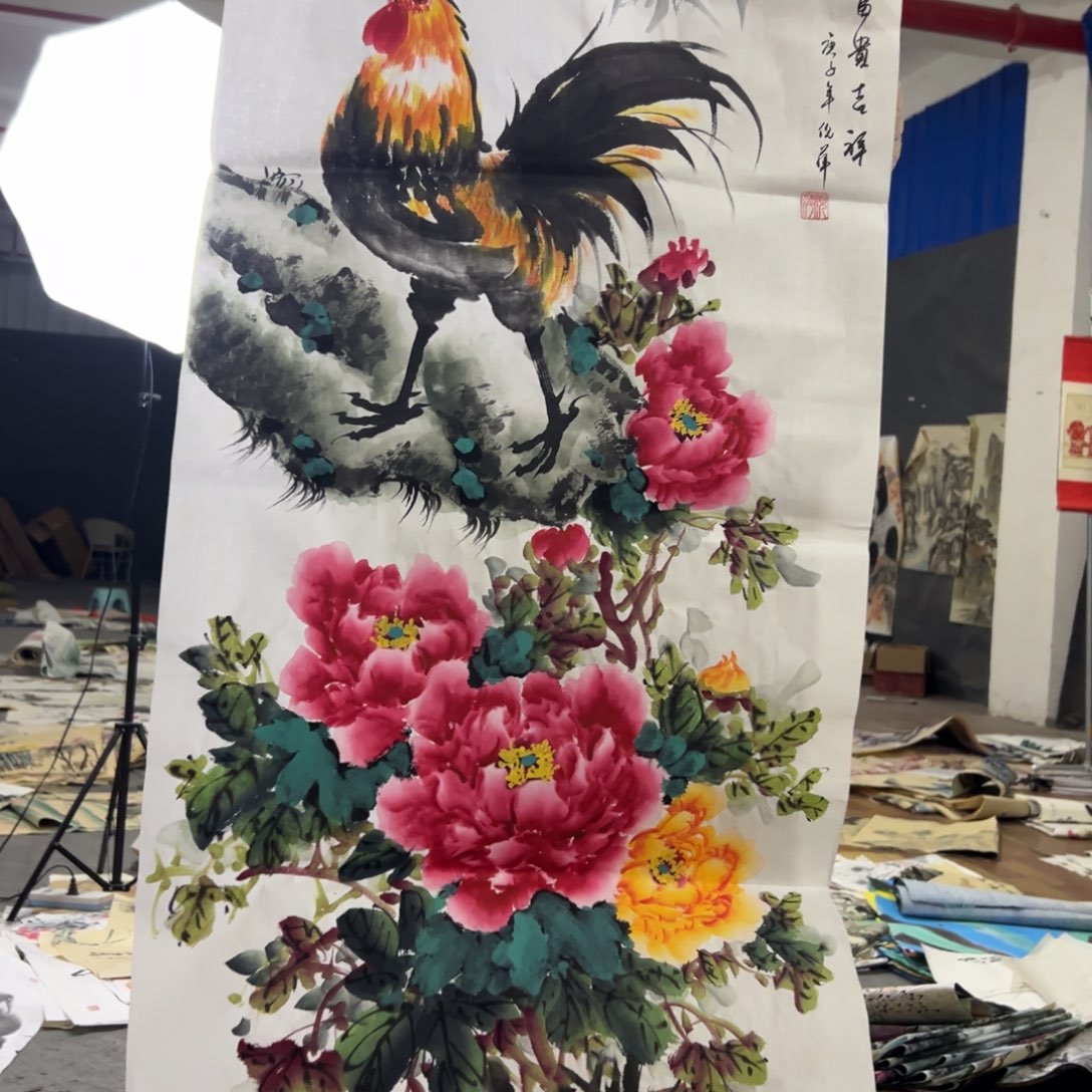 国画国画作品画心一张