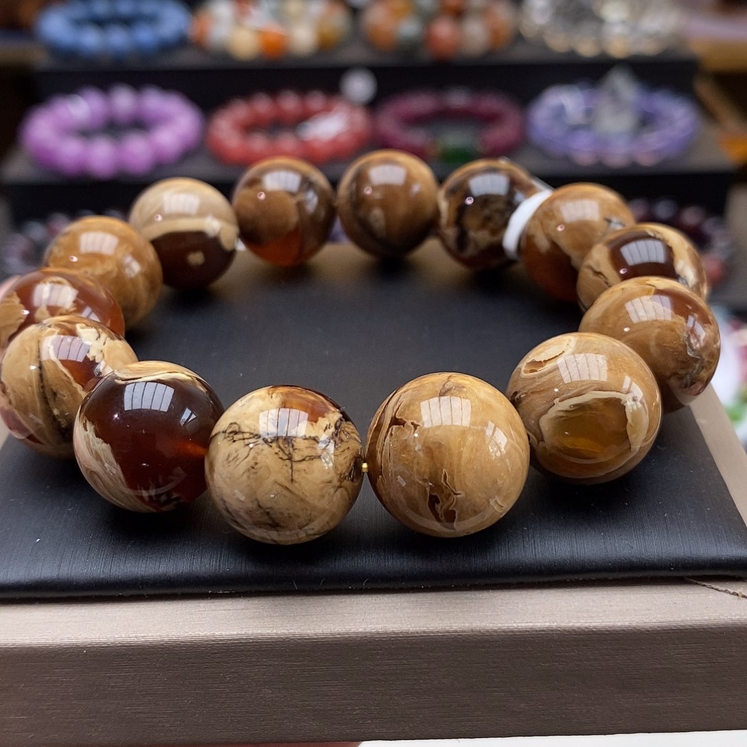 琥珀手链未镶嵌手链