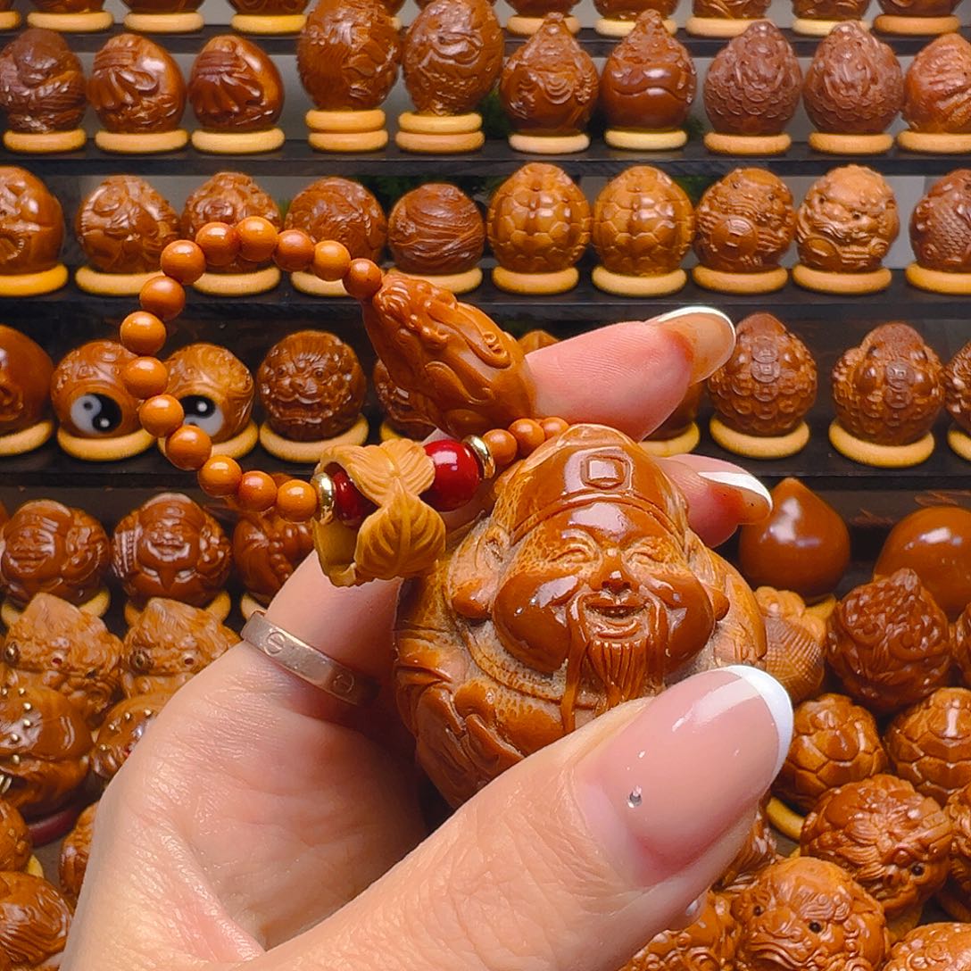 啊***手手串/手链橄榄核官帽财神一个4.5橄榄核高穿配