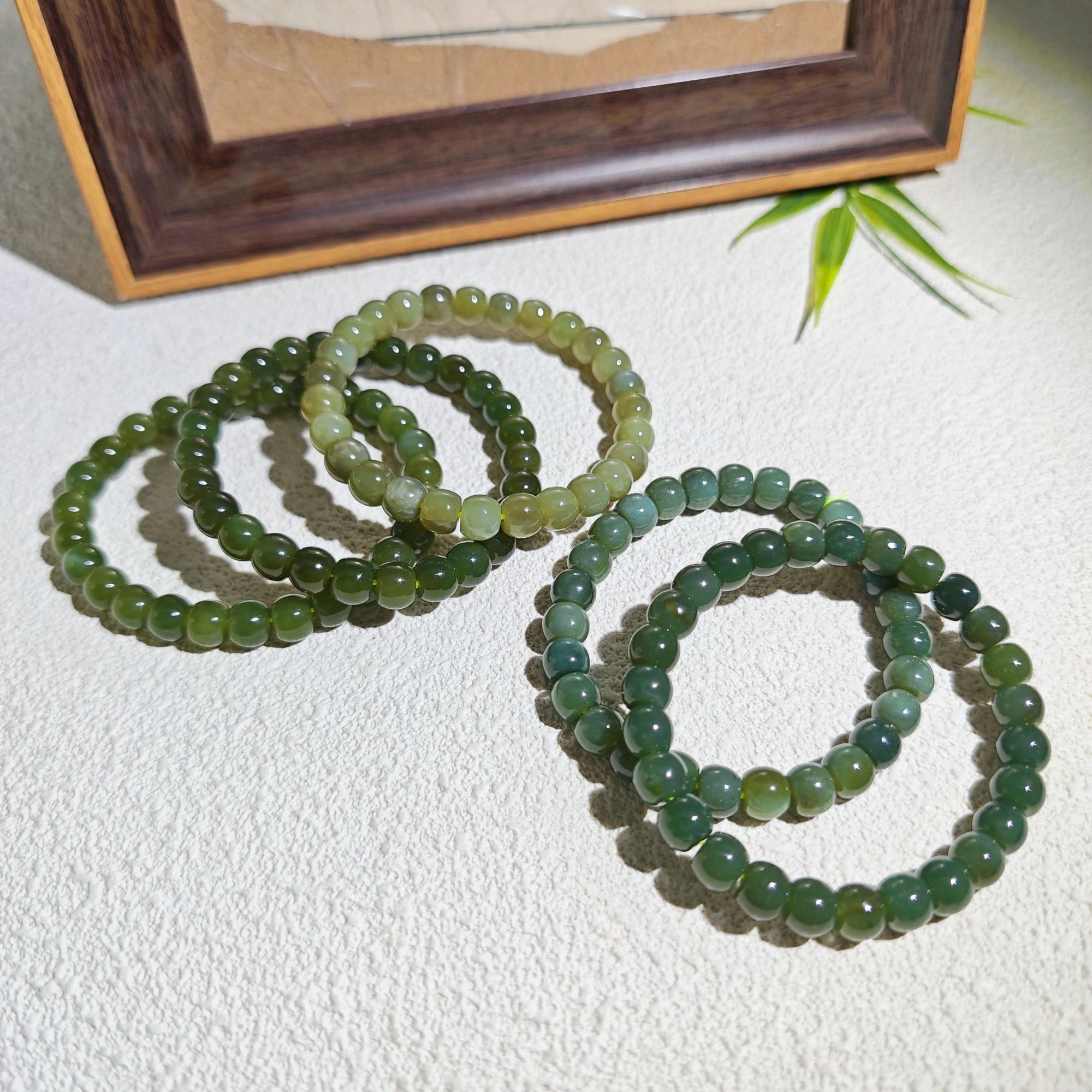 和田玉 卡8老型珠玉手串 多样性发货 拍一发一 H733