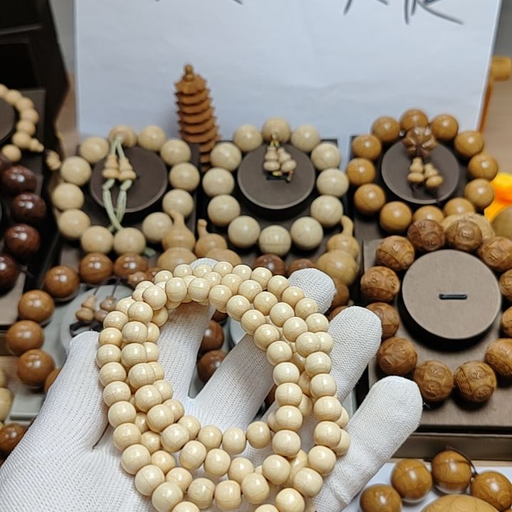 容***天六道木手串/手链108颗0.8原木色