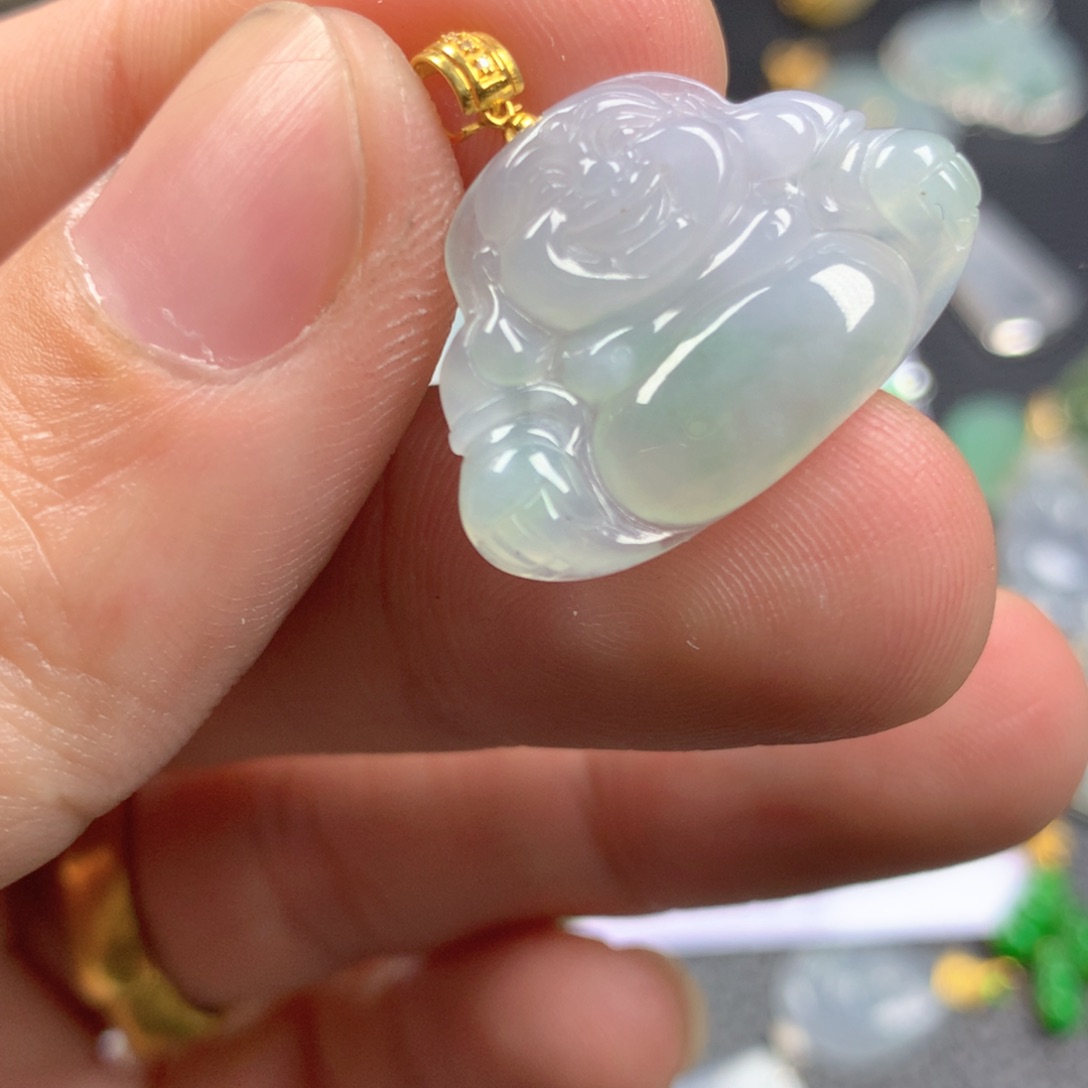 【闪购商品】翡翠颈饰18K金镶嵌翡翠