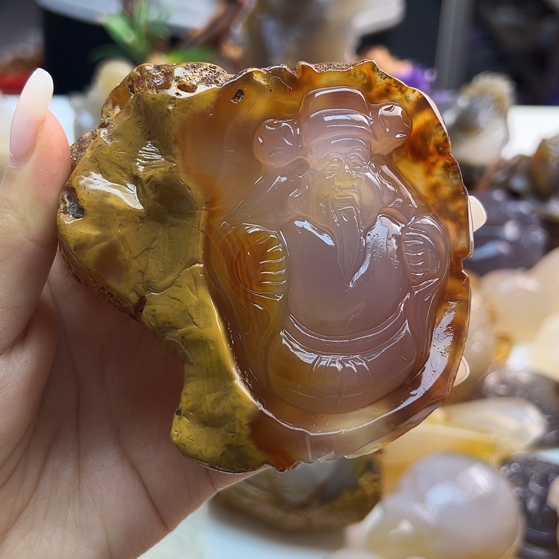 玛瑙/玉髓未镶嵌吊坠(不含链)
