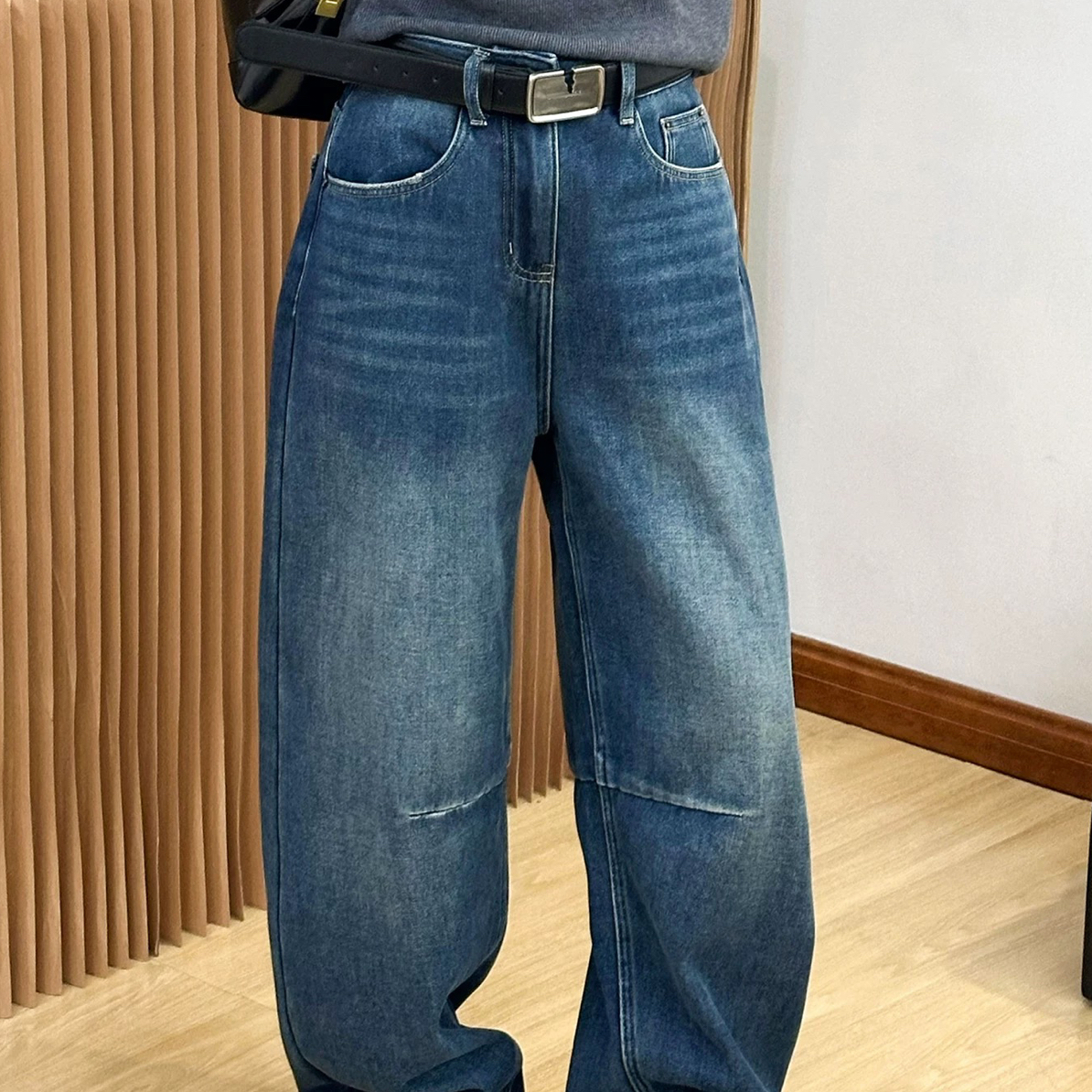 欧货秋季新品弯刀裤7