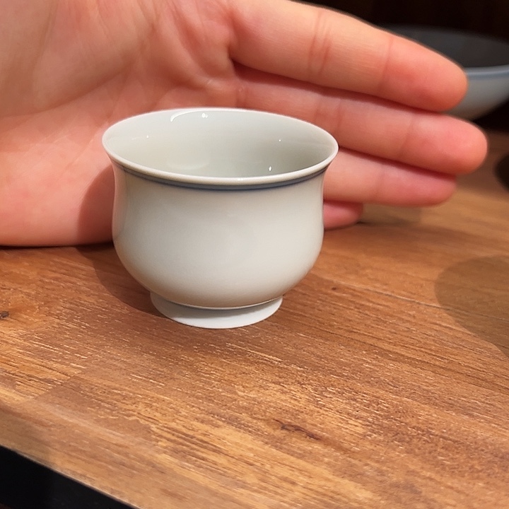 老*钟家窑四只柴窑素胎单杯