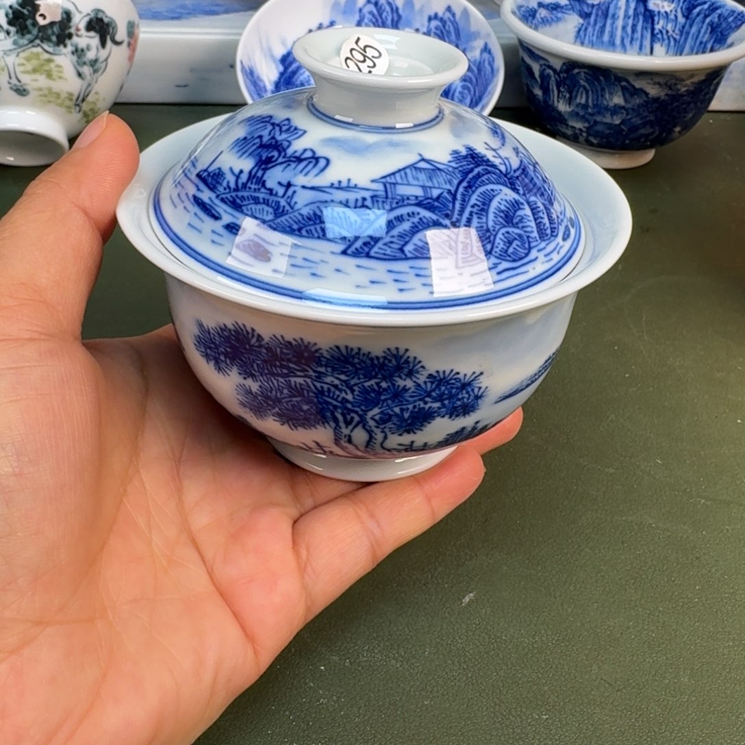 陶景德镇纯手绘茶具圆圆295