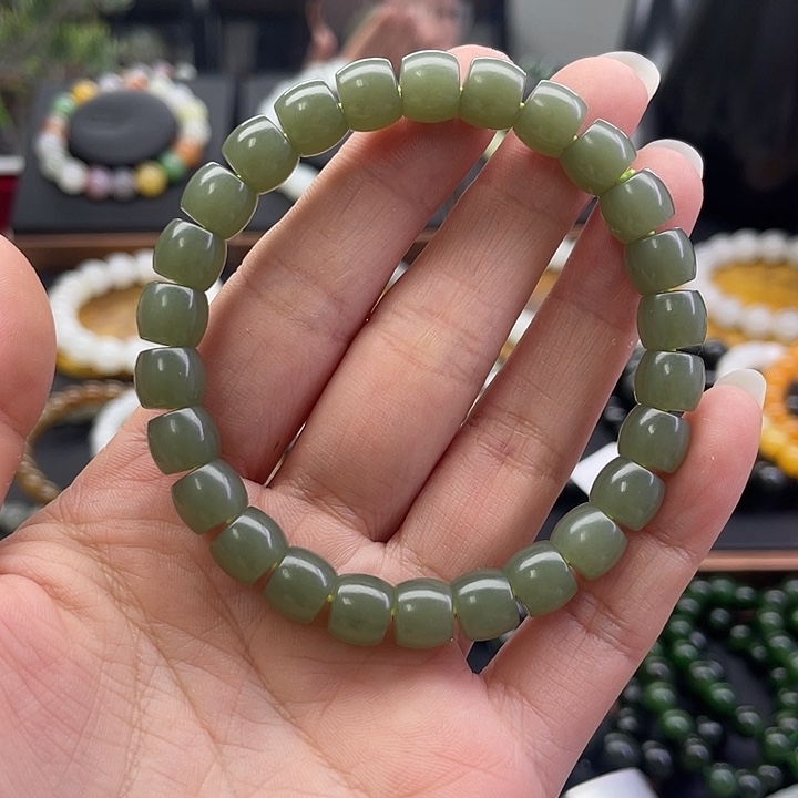 和田玉未镶嵌手链