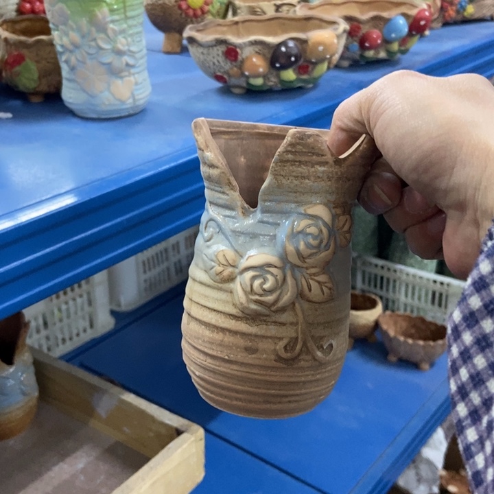 陶瓷花盆单场满9.9发8*12