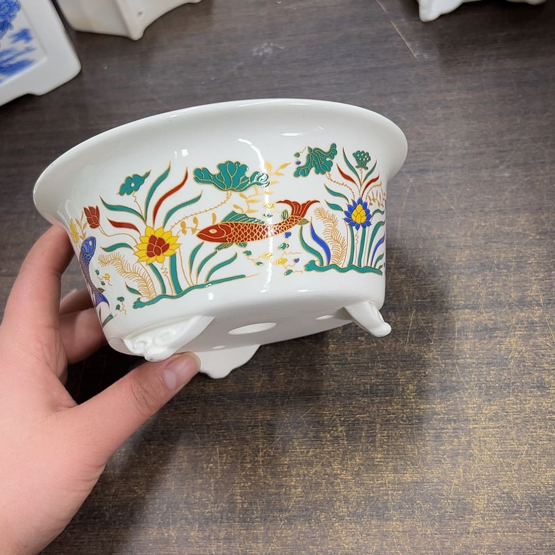 紫砂花盆755号瑕疵15/7.5cm