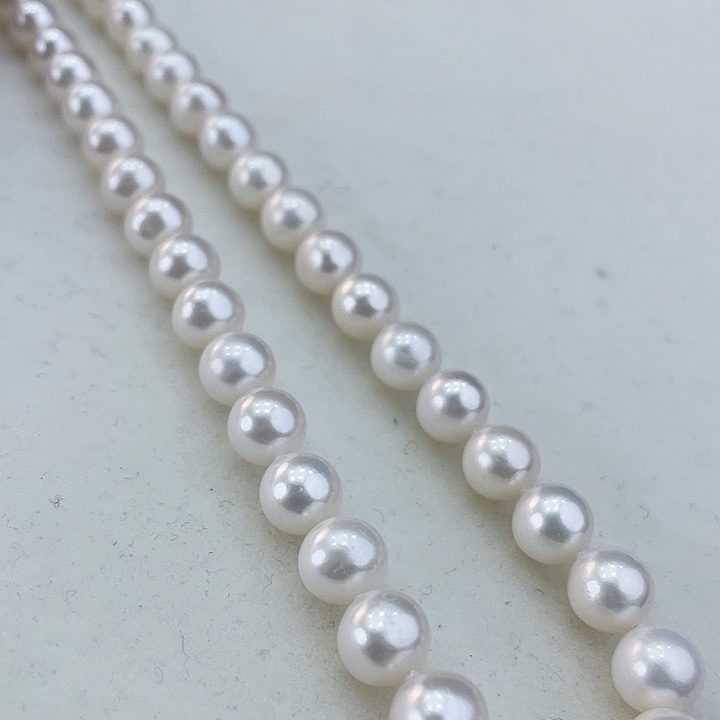 淡水珍珠颈饰银S925镶嵌7.8极光冷白